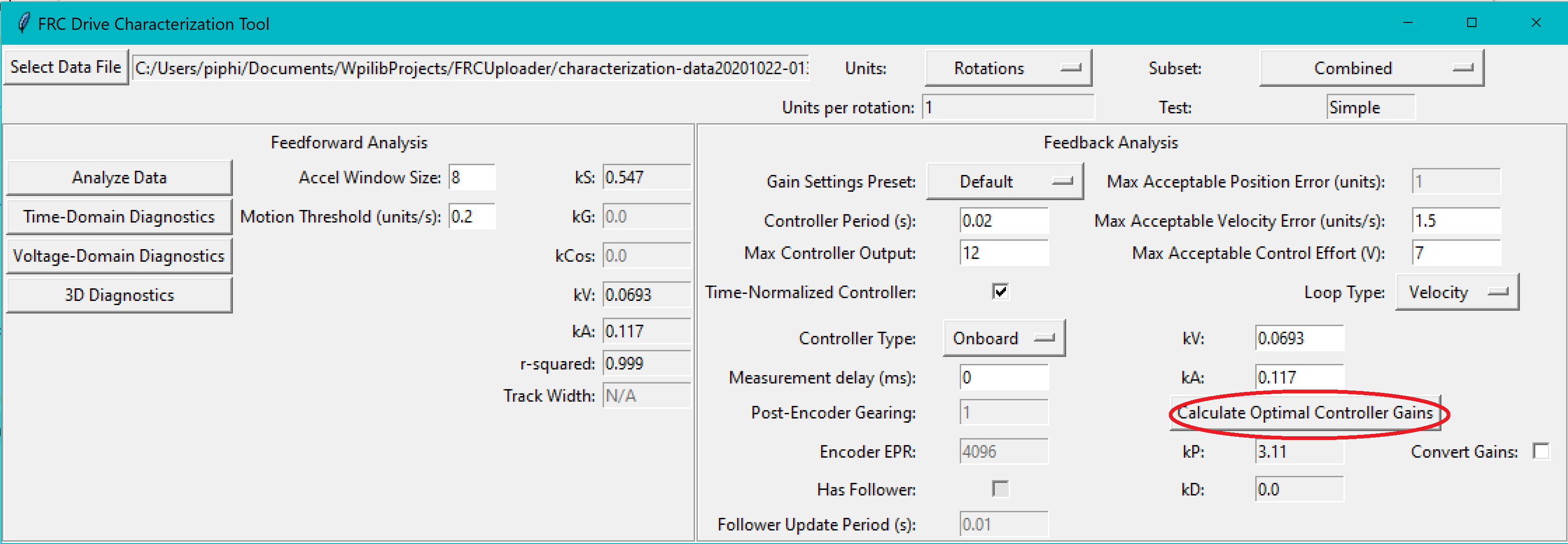 Calculating the Optimal Controller Gains