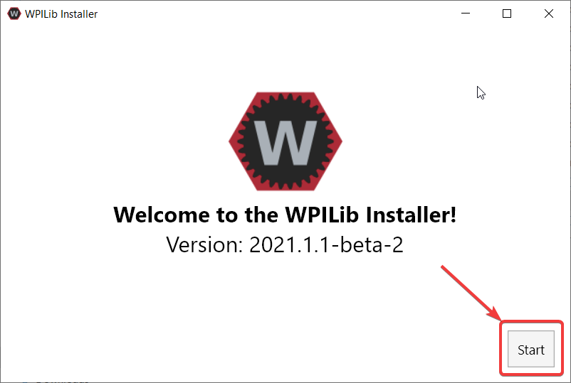Start of Installer