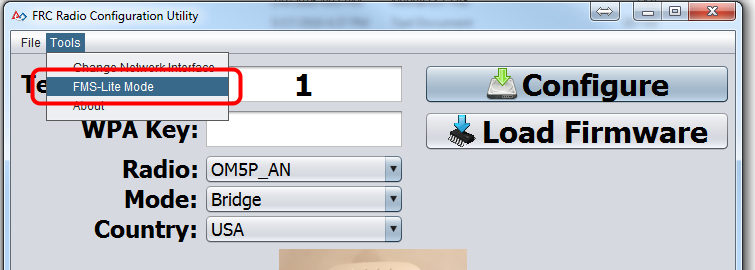 Click on "Tools" then "FMS-Lite Mode".