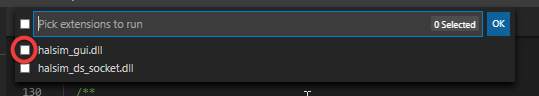 Picking halsim_gui.dll simulation extension
