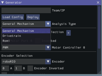 Selecting the appropriate analysis type.